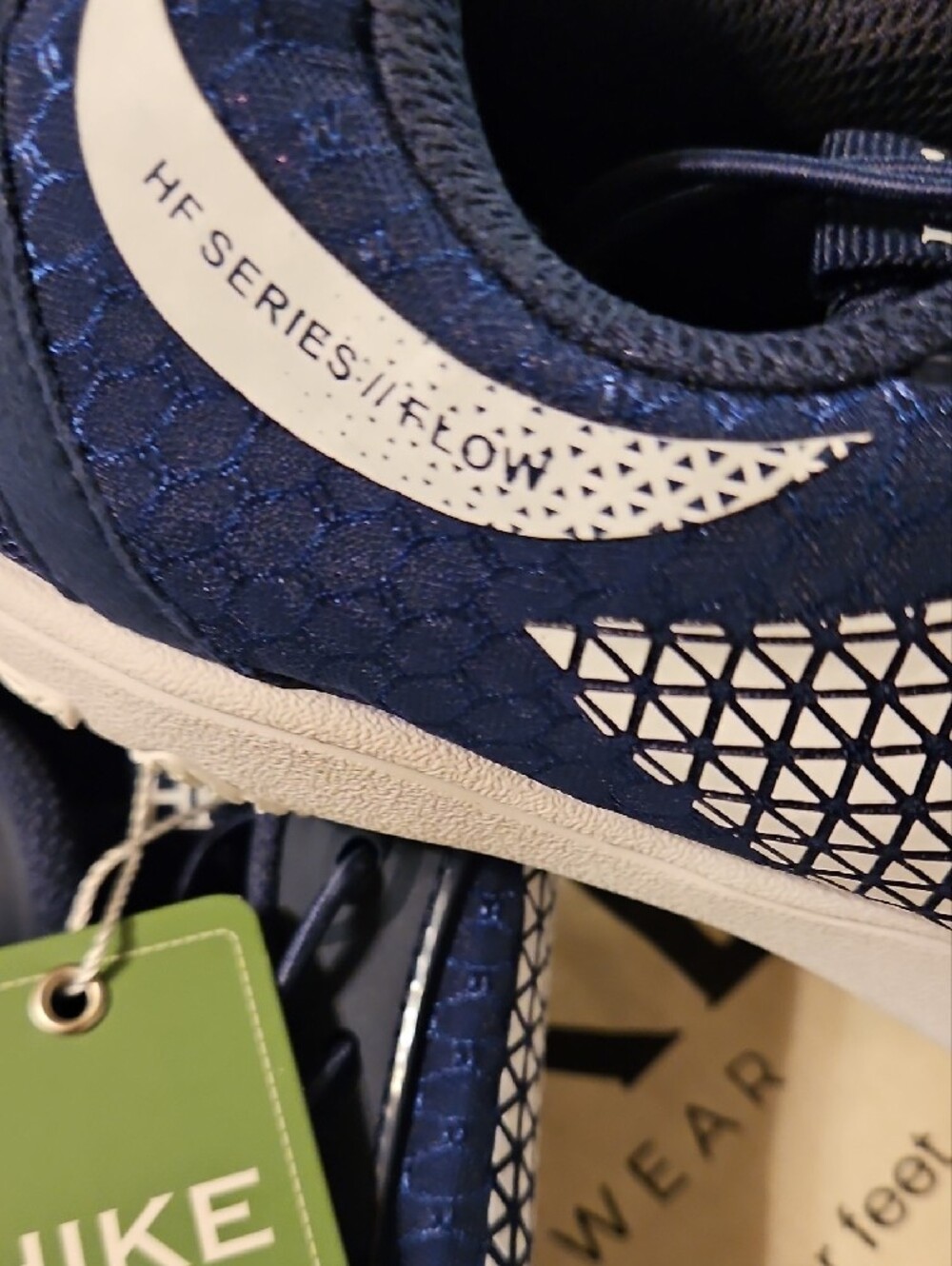 Hike Women's Navy Athletic Walking Shoes - Picture 2 of 5